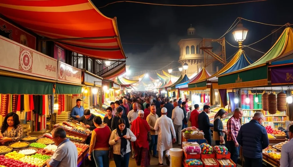 Generate an image of Altyn Asyr Bazaar's vibrant market scene
