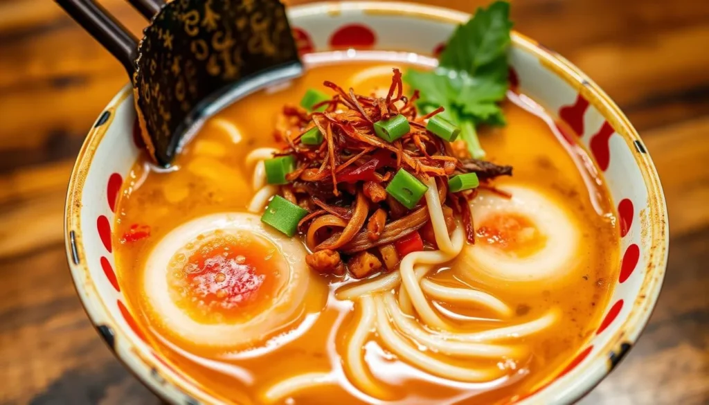 Generate an image of Bari Uma's signature Bari-Uma ramen dish