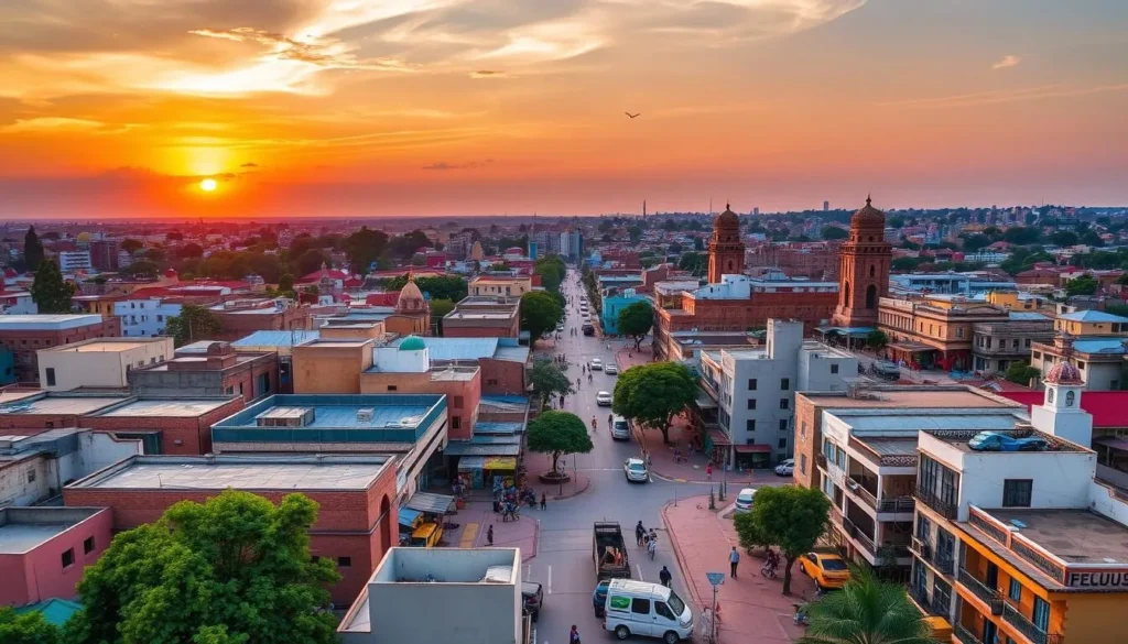 Generate an image of Bobo-Dioulasso cityscape