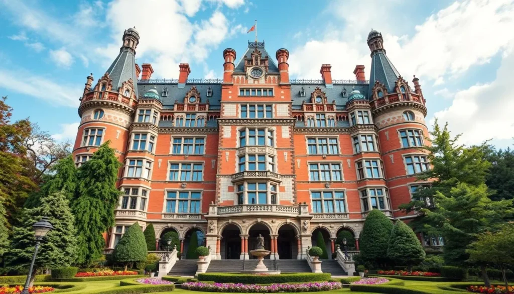 Generate an image of Casa Loma's majestic facade