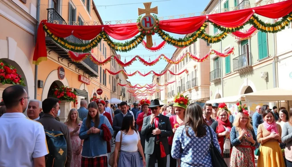 Generate an image of Festa di San Giuseppe celebration in Seregno