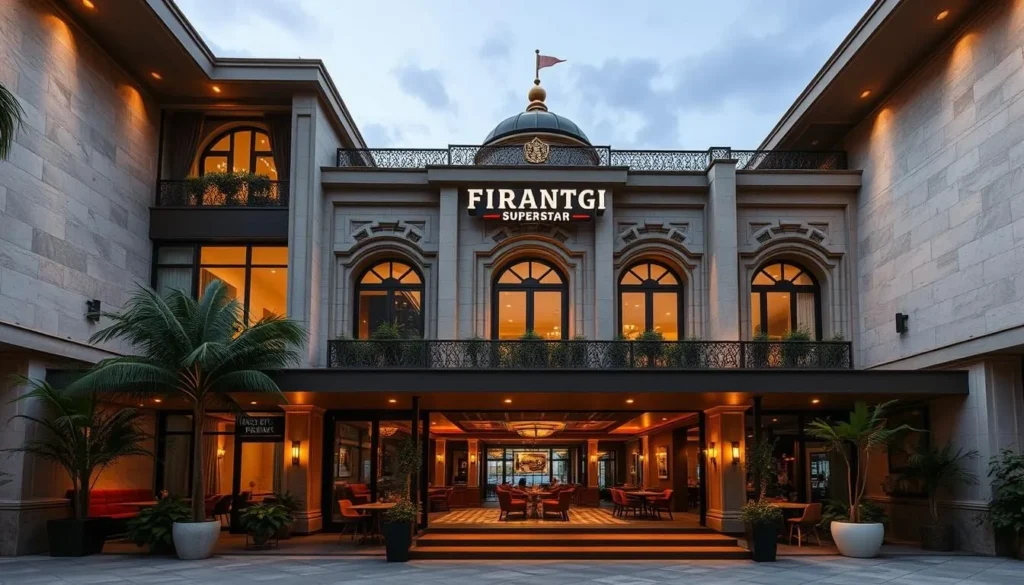 Generate an image of Firangi Superstar's exterior or interior