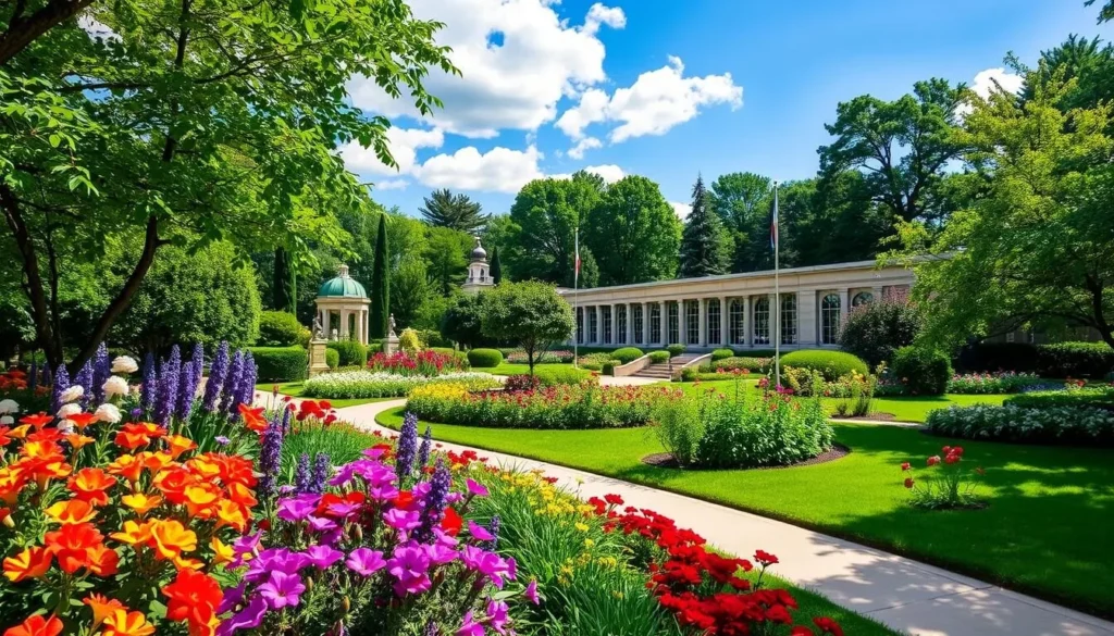 Generate an image of Kauffman Memorial Garden Kansas City