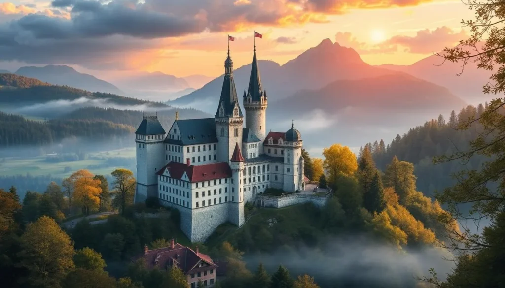 Generate an image of Kyburg Castle in Switzerland