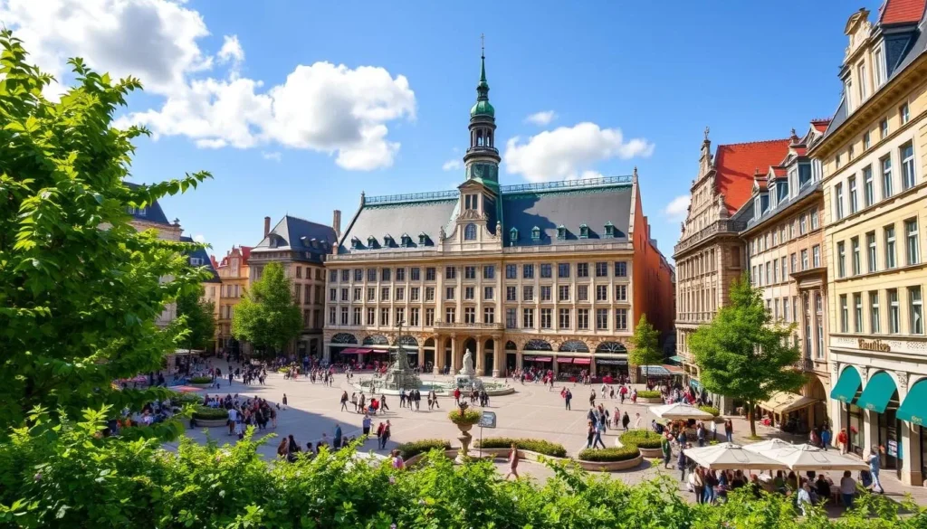 Generate an image of Lille's Grand Place