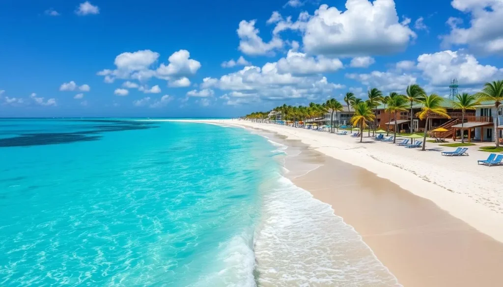 Generate an image of Miramar Beach Florida with clear blue waters and a serene atmosphere.