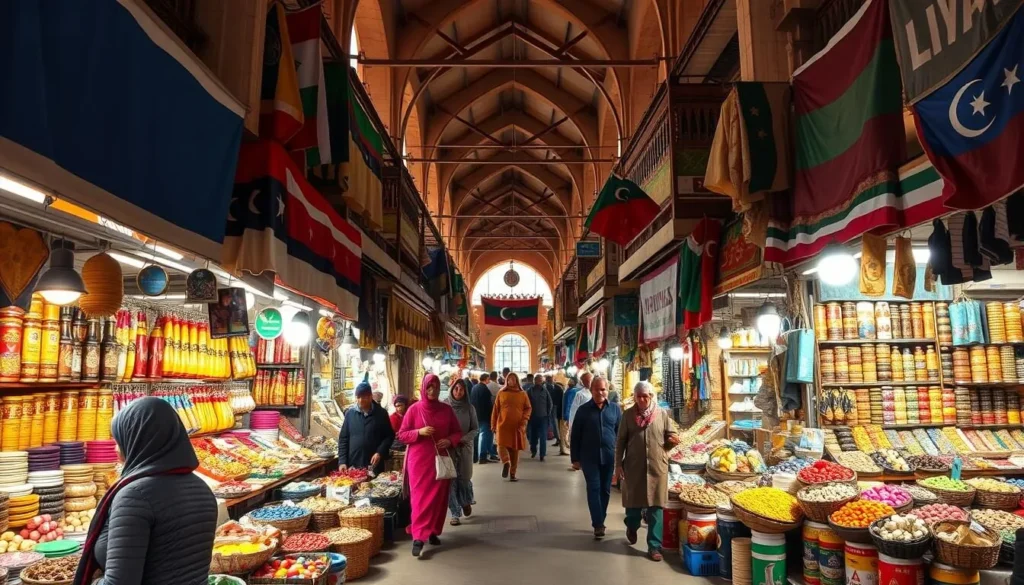 Generate an image of Misratah Market Libya