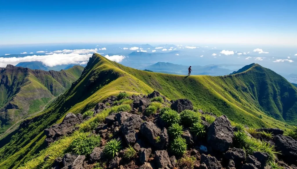 Generate an image of Mount Apo's summit.