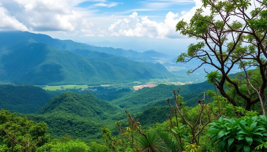 Generate an image of Mount Purro Nature Reserve, showcasing its lush vegetation and scenic views.