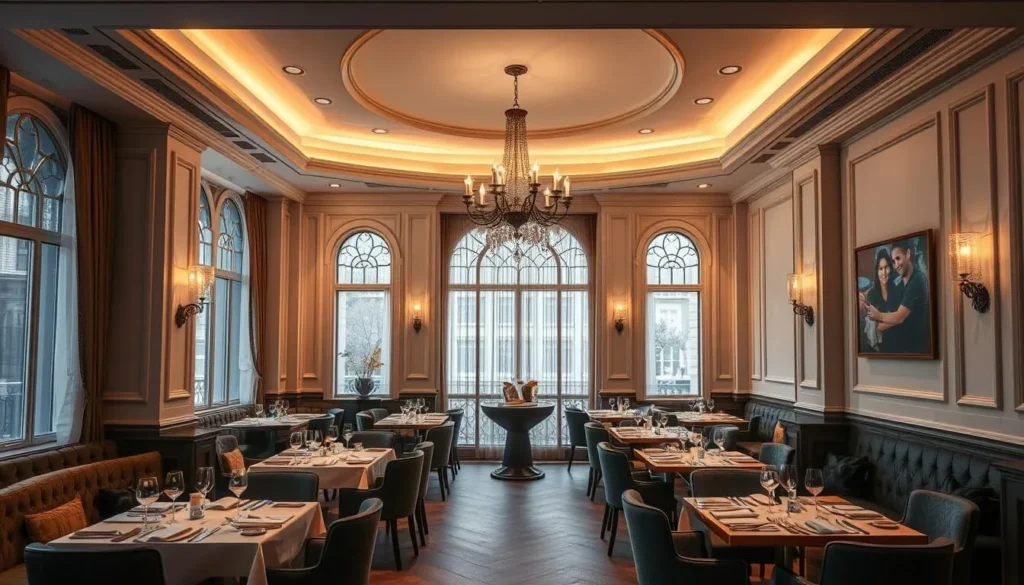 Generate an image of Odette restaurant's interior