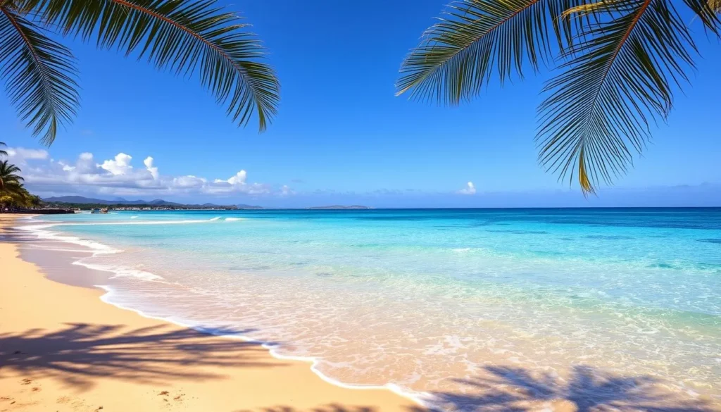 Generate an image of Poipu Beach with golden sands and gentle waves.