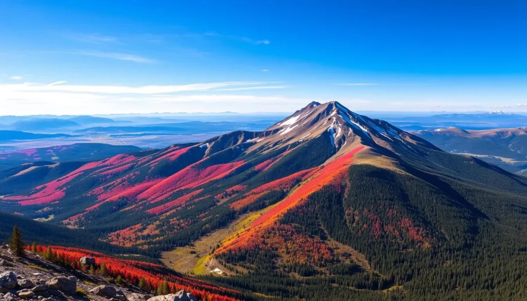 Generate an image of Sacagewea Peak with its breathtaking views of Gallatin National Forest.