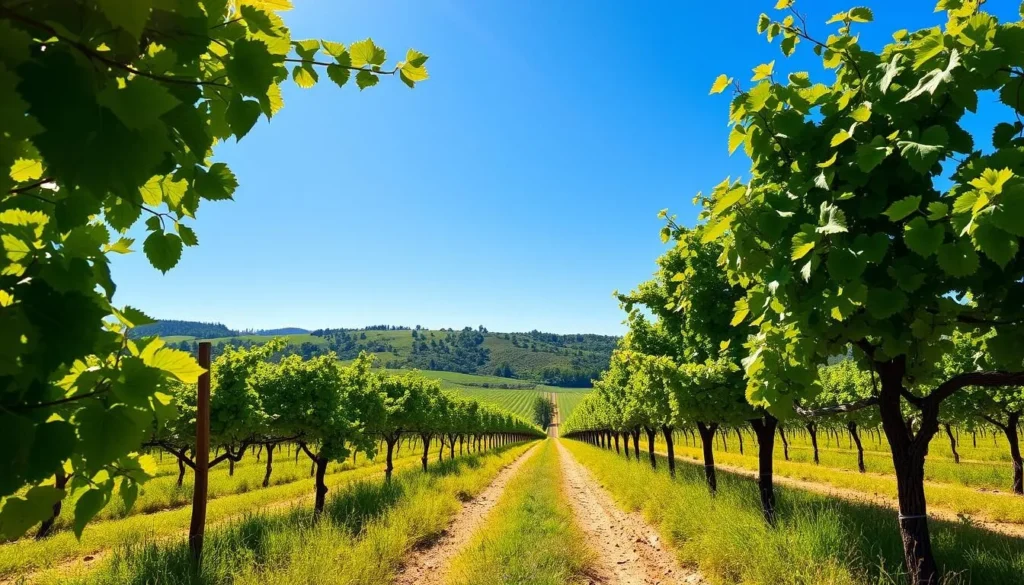 Generate an image of Stoller Family Estate's vineyard during summer
