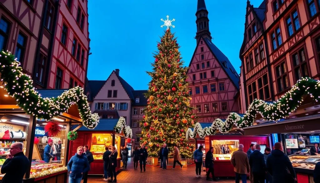 Generate an image of Strasbourg's Christmas market