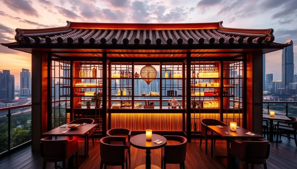 Generate an image of Synthesis TCM speakeasy in Singapore