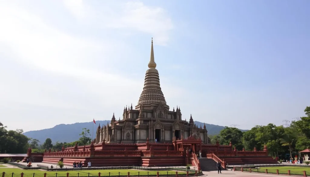 Generate an image of Thao Suranari Monument in Nakhon Ratchasima, Thailand
