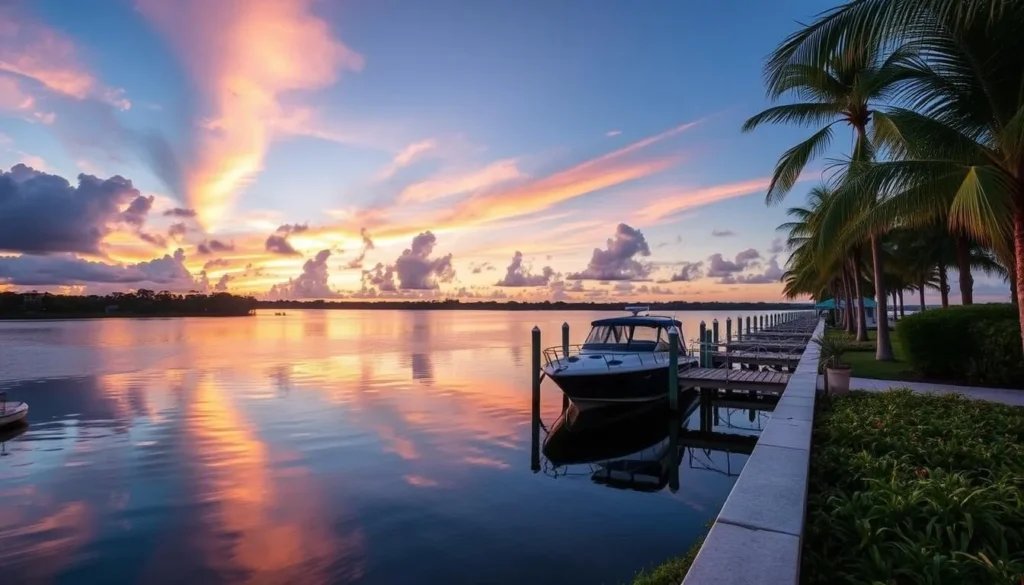 Generate an image of The Ben West Palm's waterfront view