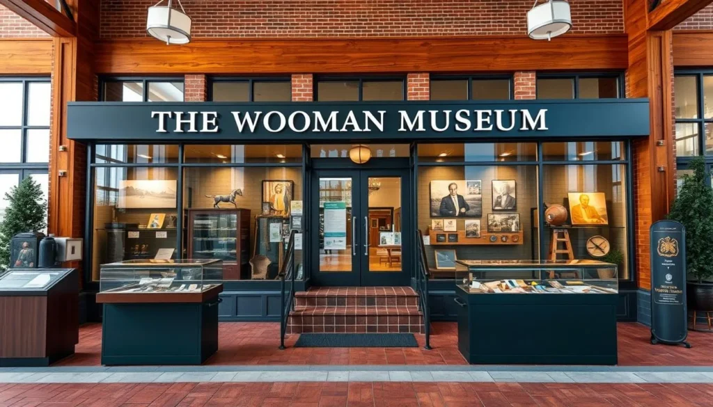 Generate an image of The Woodman Museum showcasing its collections.