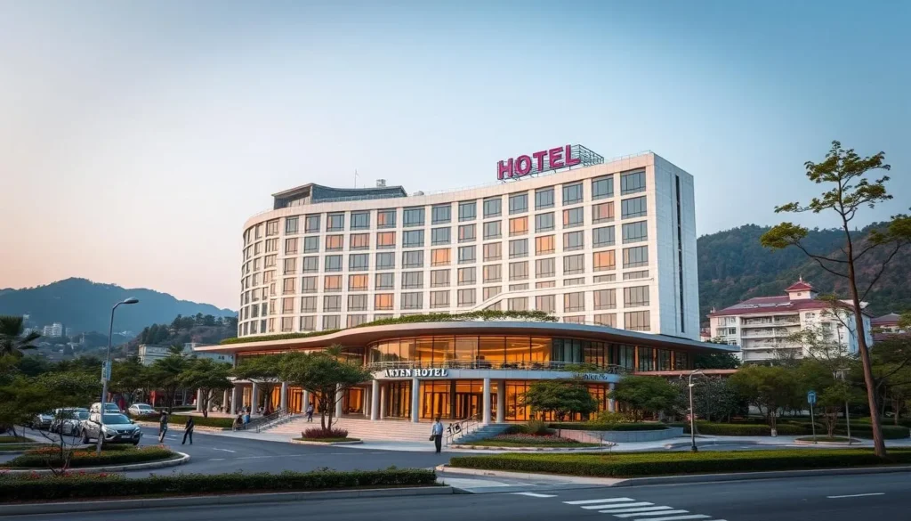 Generate an image of a hotel in Ansan, South Korea