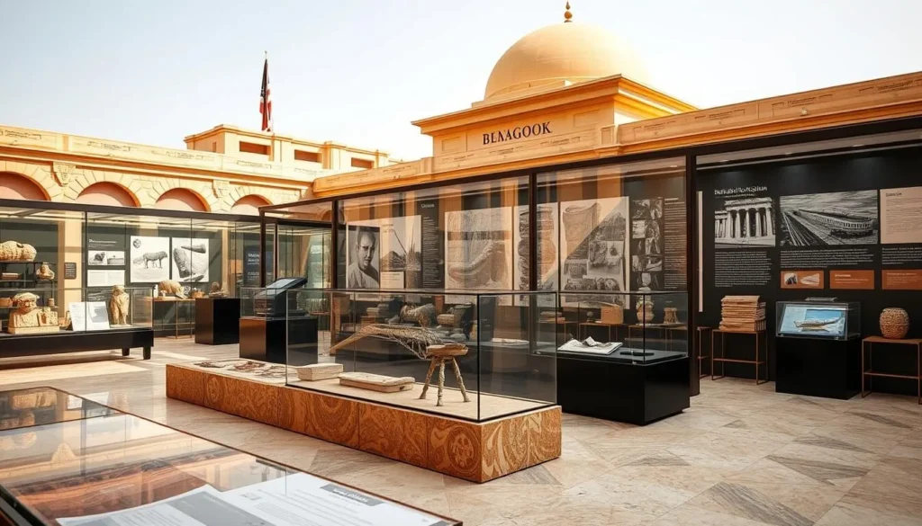 Generate an image of a significant exhibit at the Benghazi Museum