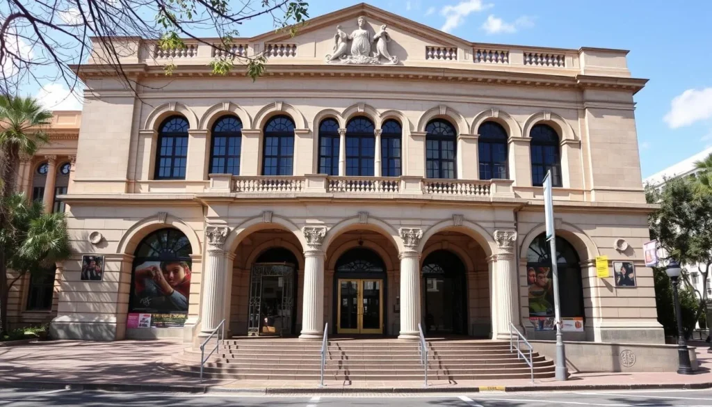 Generate an image of the Art Gallery of South Australia's façade