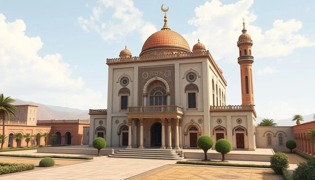 Generate an image of the Bey's Palace in Oran, Algeria, showcasing its Ottoman architecture.