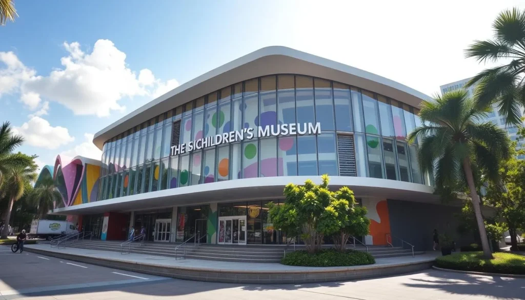 Generate an image of the Children's Museum Singapore's exterior