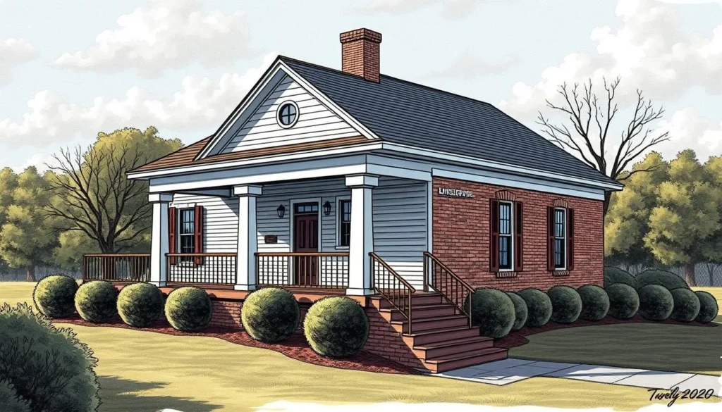 Generate an image of the Elvis Presley Birthplace and Museum in Tupelo, Mississippi.