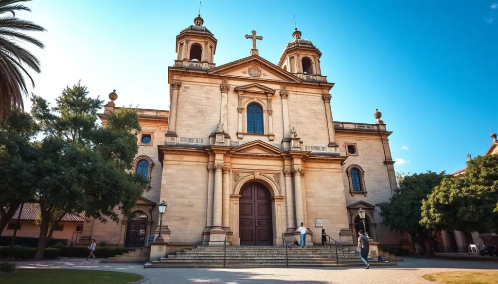 Generate an image of the Ex-Convento de San Francisco's facade