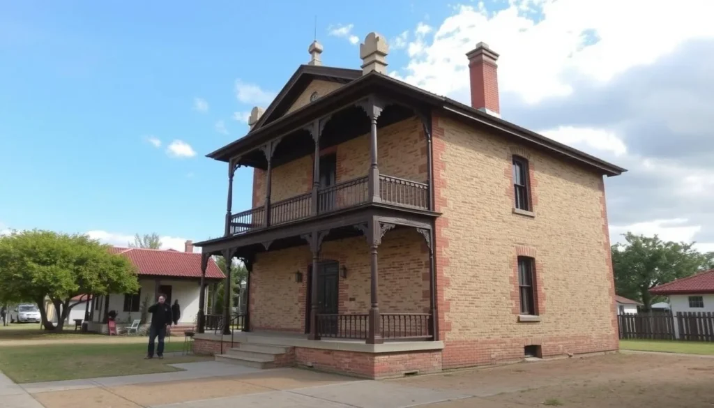 Generate an image of the Felix Valle House State Historic Site, showcasing its meticulously preserved architecture and historic significance.