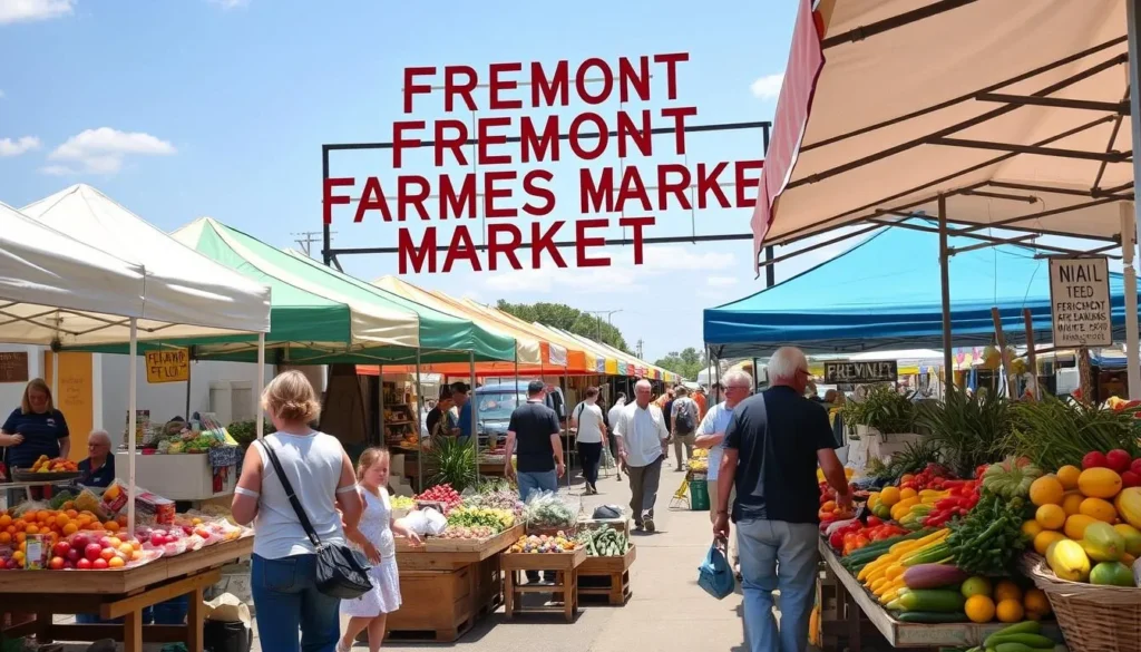 Generate an image of the Fremont Farmers Market Nebraska
