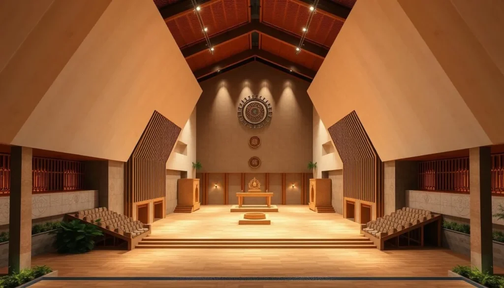 Generate an image of the Goyang Aram Nuri Arts Center's exterior or main hall.