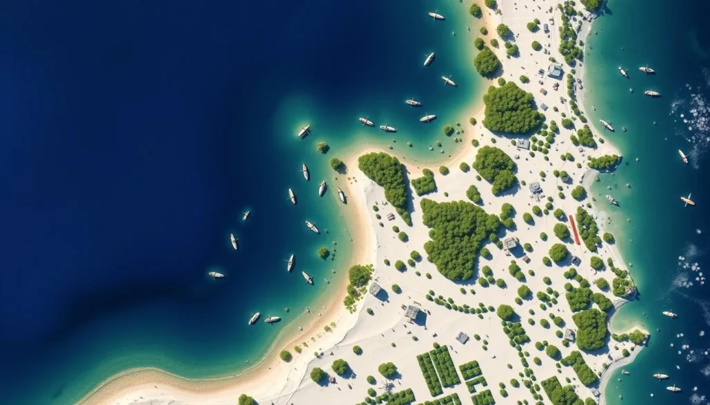 Generate an image of the Gulf Islands National Seashore, showcasing its pristine beaches and diverse ecosystems.