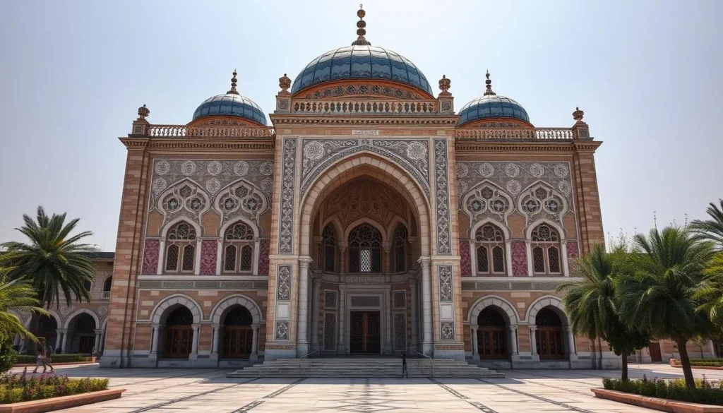 Generate an image of the Hassan Pasha Mosque in Oran, Algeria, showcasing its Ottoman architectural style.