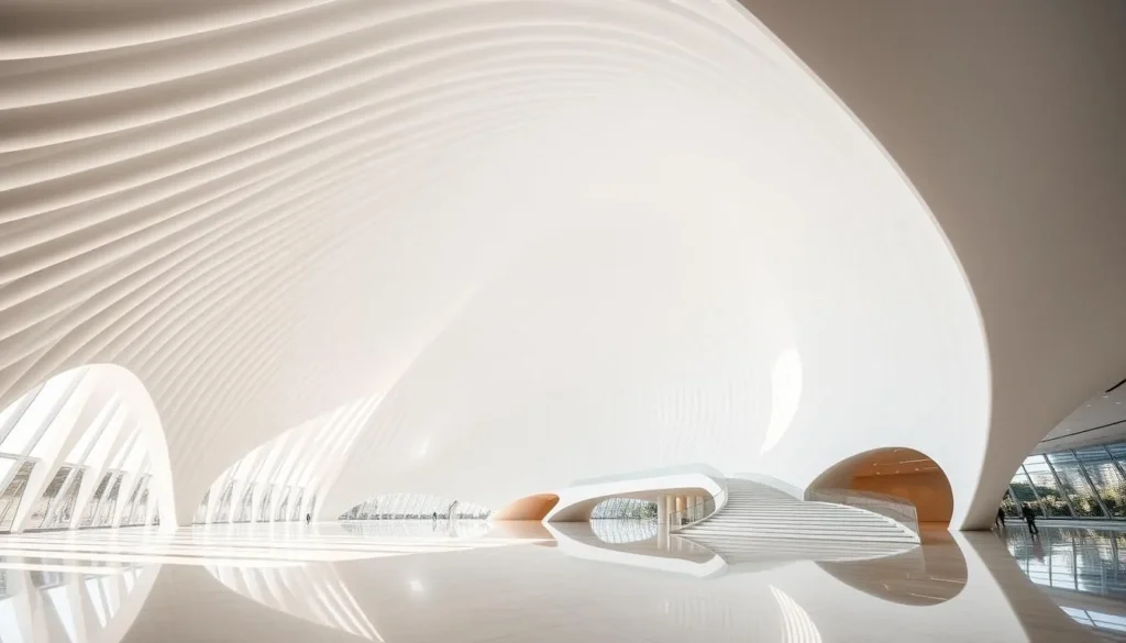 Generate an image of the Heydar Aliyev Center's interior
