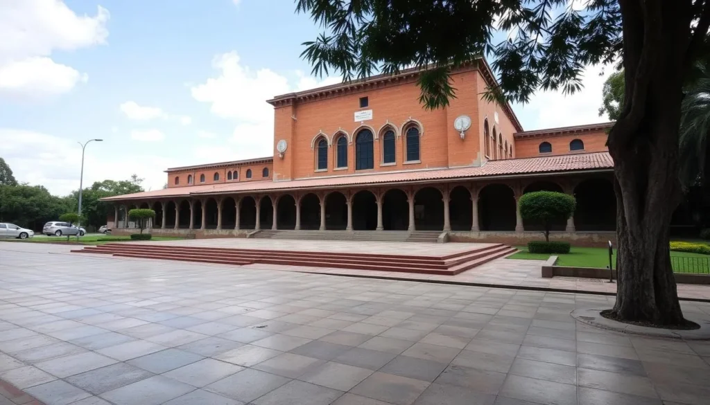 Generate an image of the Museum of Art and Archaeology in Antananarivo, showcasing its unique architecture and cultural significance.