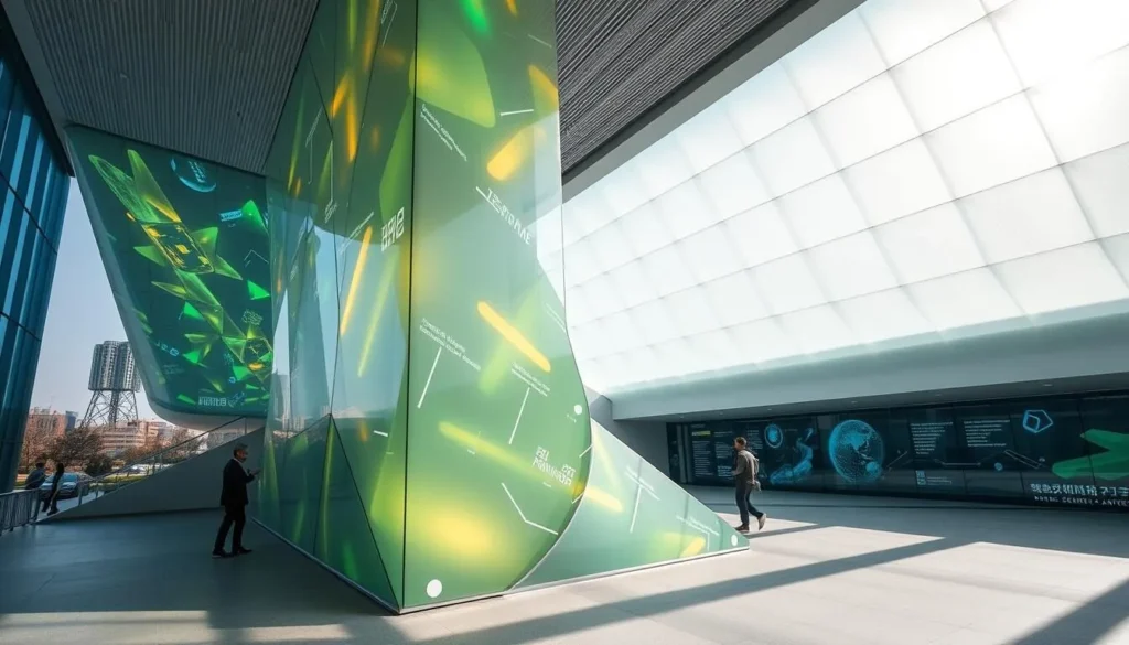 Generate an image of the Nam June Paik Art Center, showcasing its innovative architecture and interactive art installations.