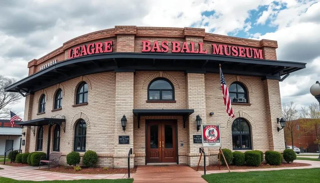 Generate an image of the Negro Leagues Baseball Museum, showcasing its historical significance and the legacy of African American baseball players.