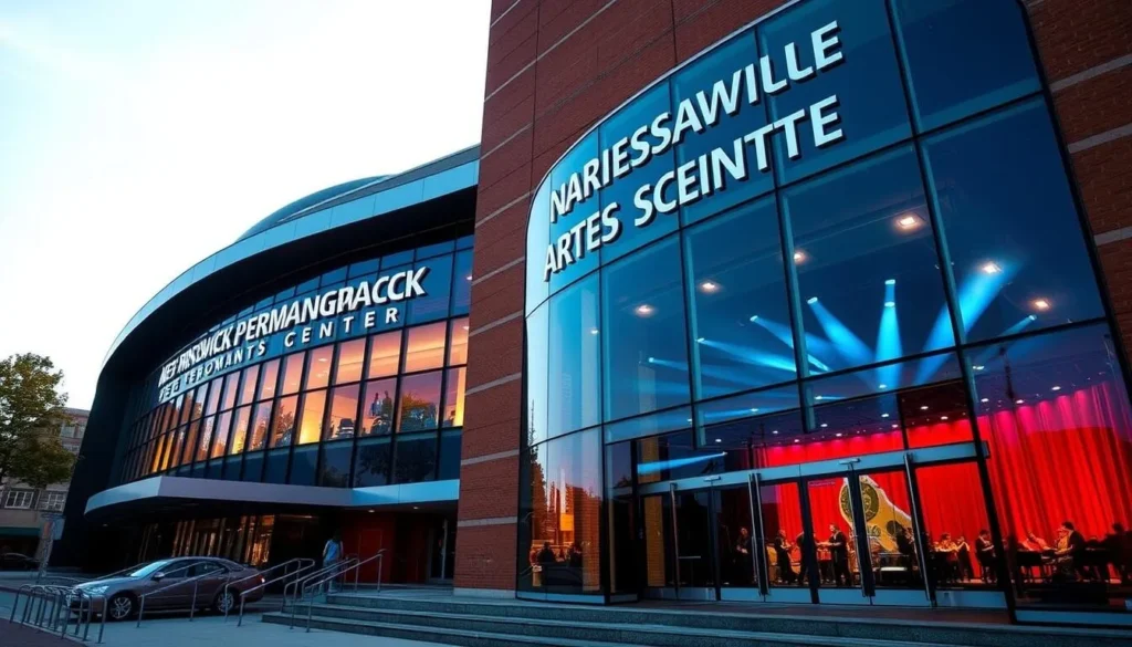 Generate an image of the New Brunswick Performing Arts Center's exterior or a notable performance.