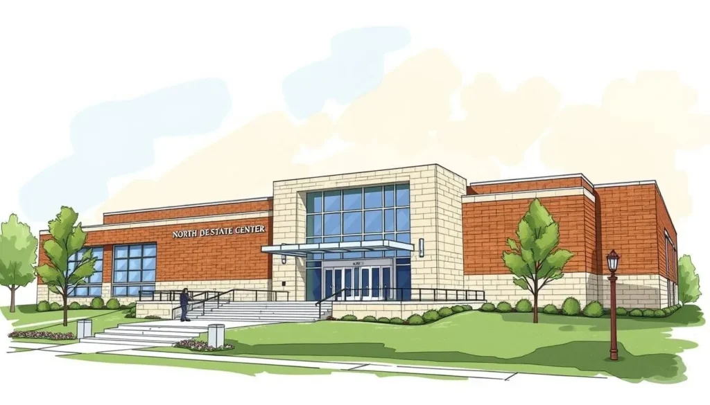 Generate an image of the North Dakota Heritage Center and State Museum's exterior