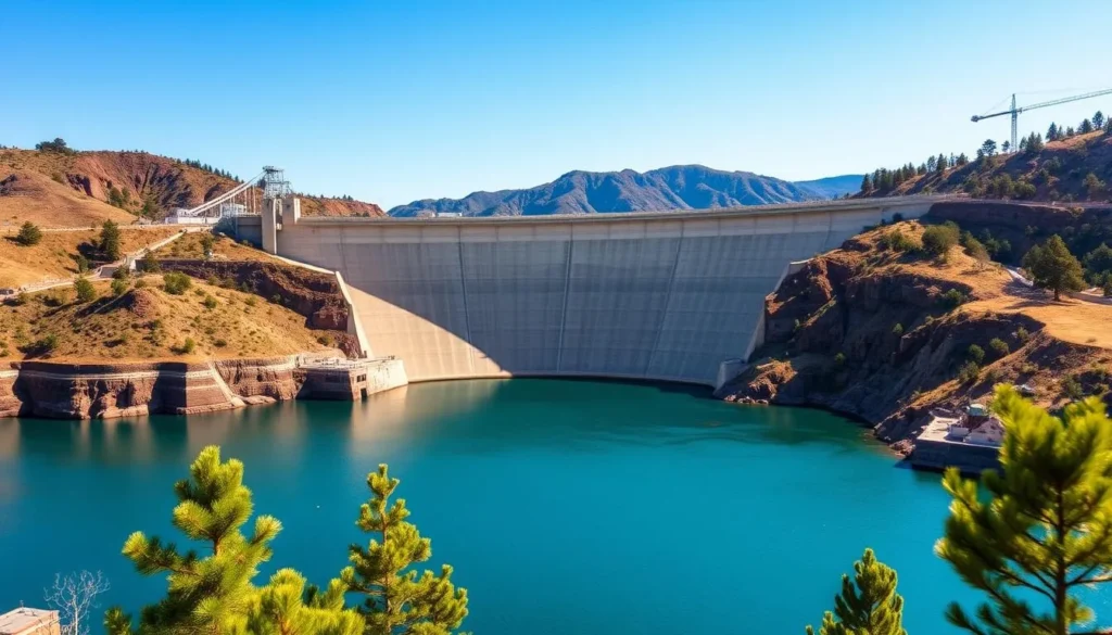 Generate an image of the Shasta Dam