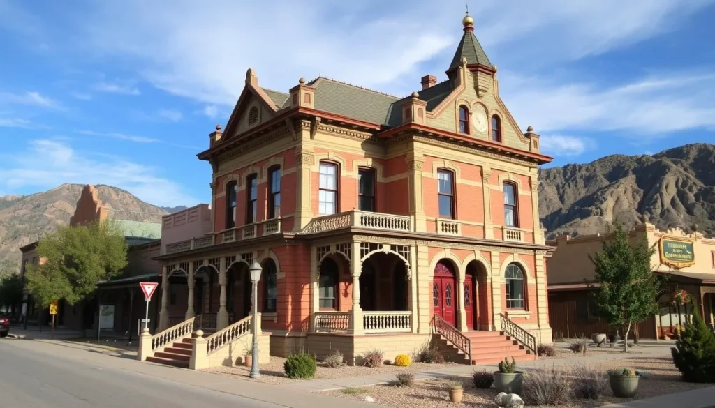 Generate an image of the Silver City Museum, a historic Victorian home in Silver City, New Mexico.