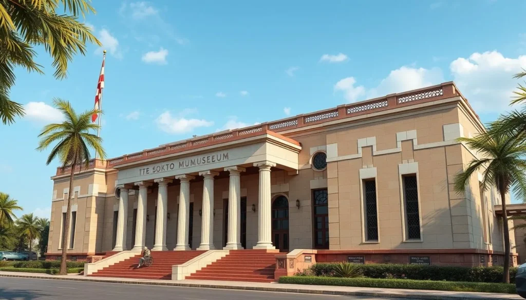 Generate an image of the Sokoto Museum's exterior