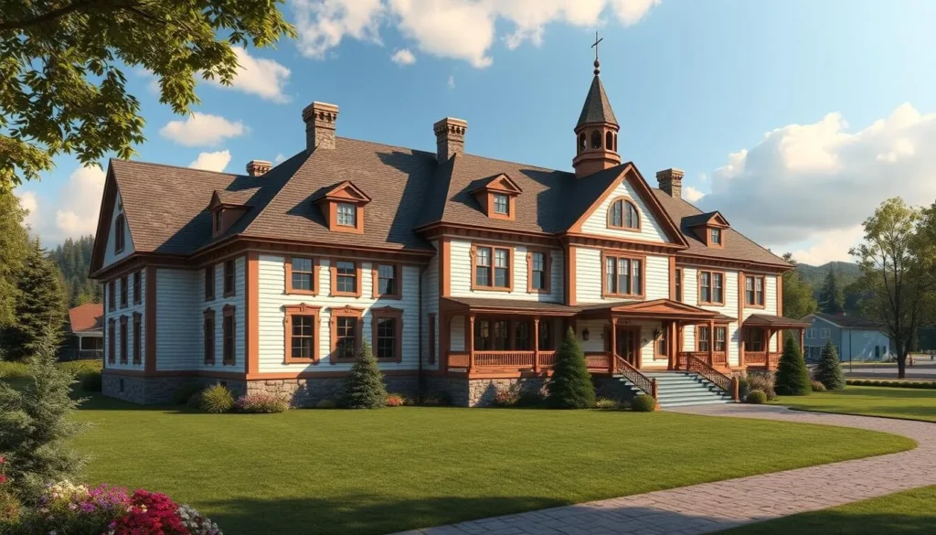 Generate an image of the Vesterheim Norwegian-American Museum's main building.