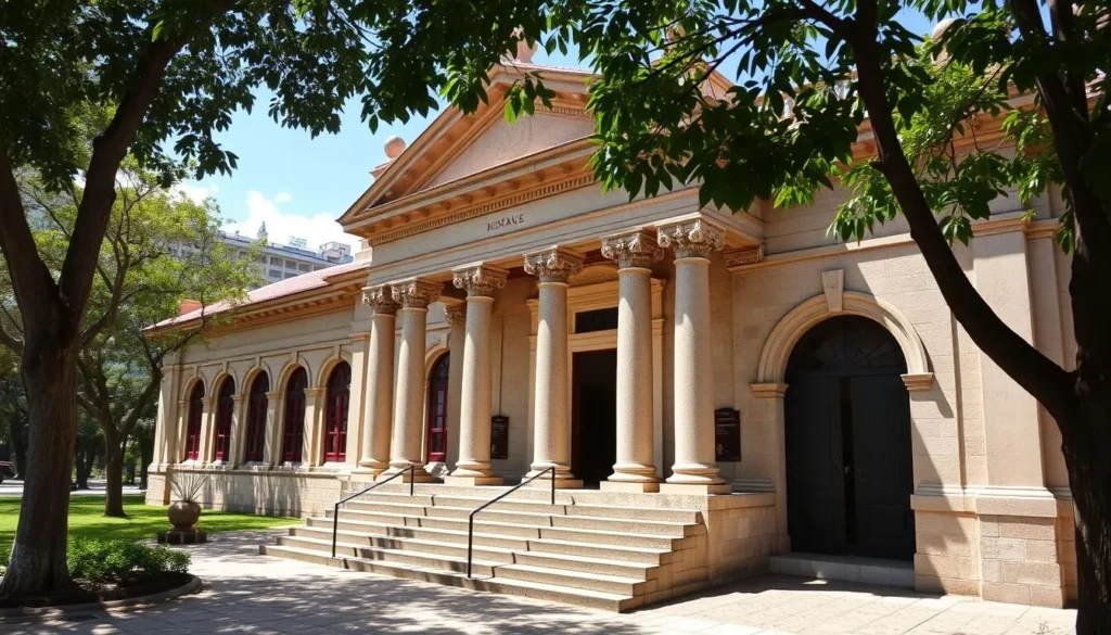 Generate an image of the Xalapa Anthropology Museum's exterior