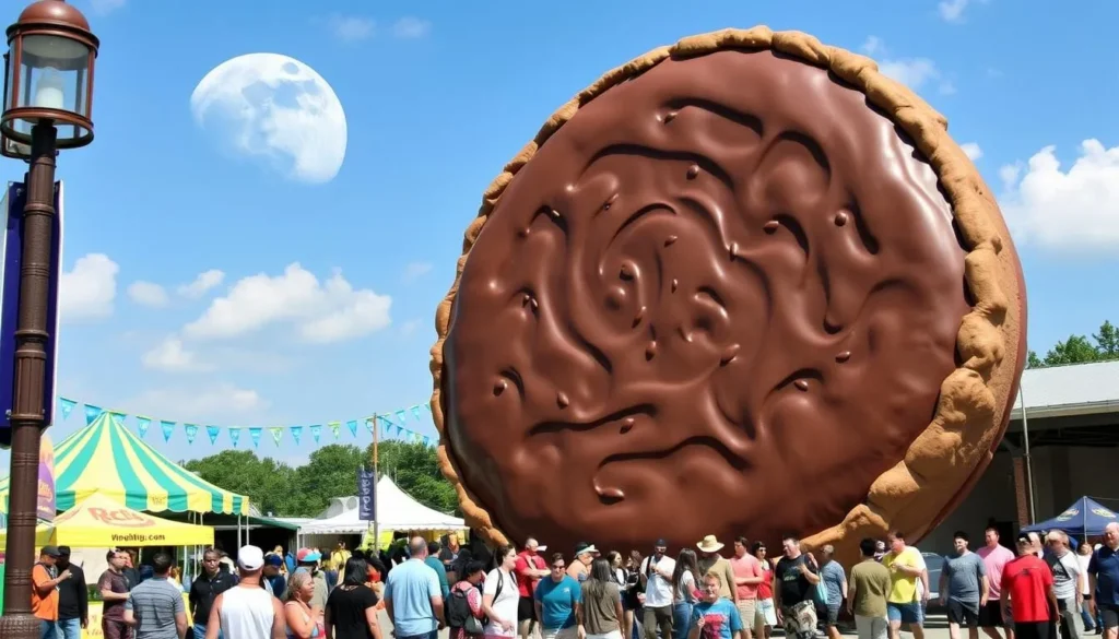Giant MoonPie at the RC Cola & MoonPie Festival in Bell Buckle Giant MoonPie at the RC Cola & MoonPie Festival in Bell Buckle