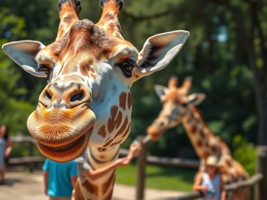 Giraffe at Gulf Breeze Zoo in Santa Rosa County Florida Giraffe at Gulf Breeze Zoo in Santa Rosa County Florida
