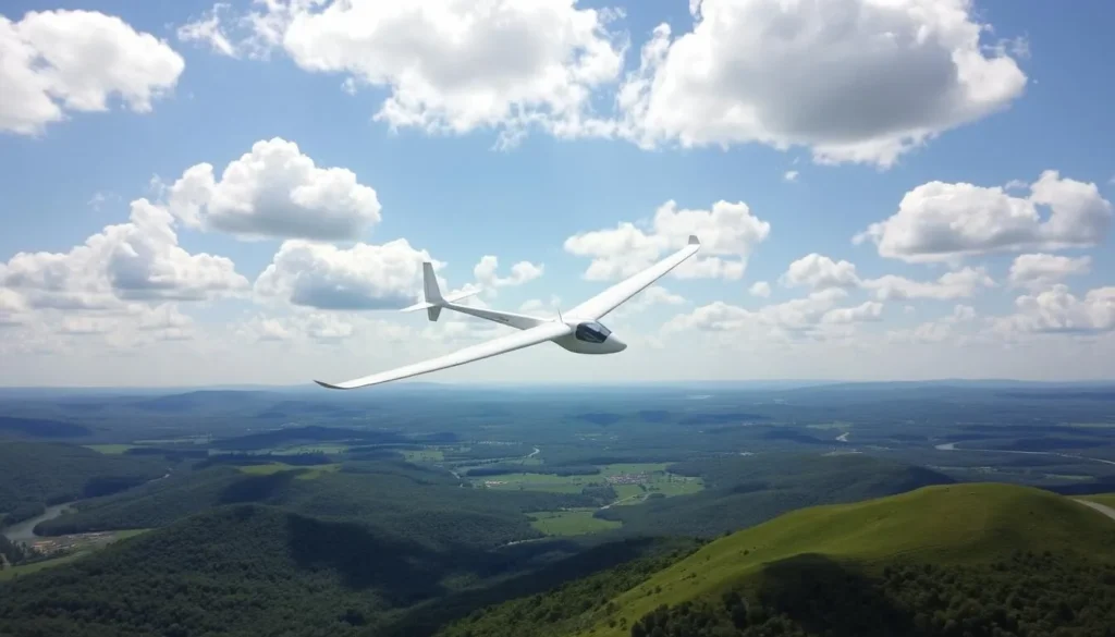 Glider soaring over Harris Hill in Chemung County, New York things to do Glider soaring over Harris Hill in Chemung County, New York things to do