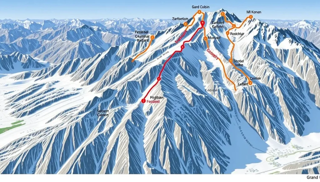 Grand Combin Climbing Routes