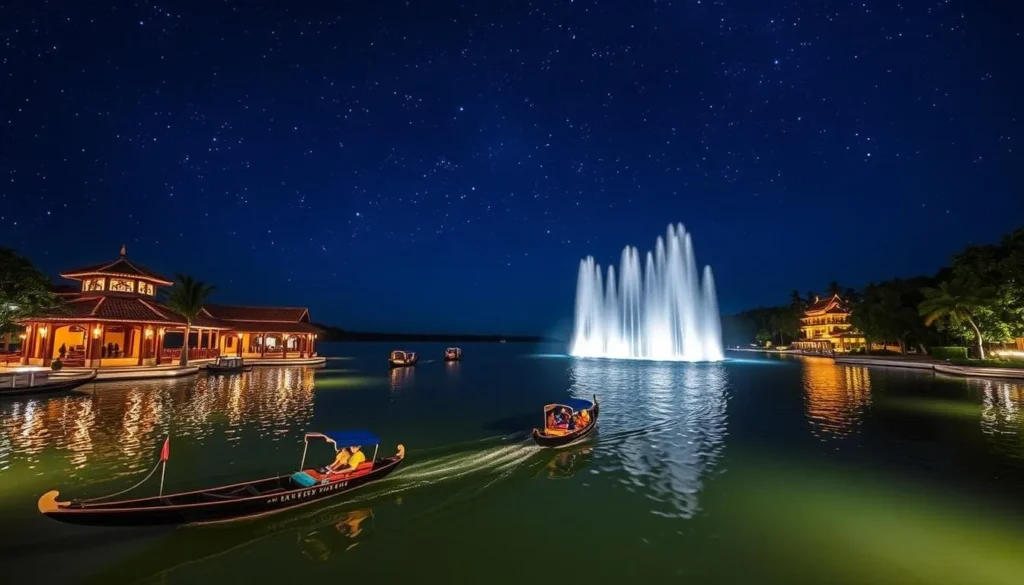 Grand World Phu Quoc with gondola rides and fountain shows at night